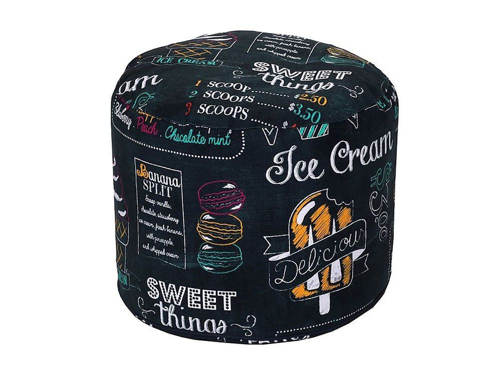 Пуф Круг жаккард Ice Cream