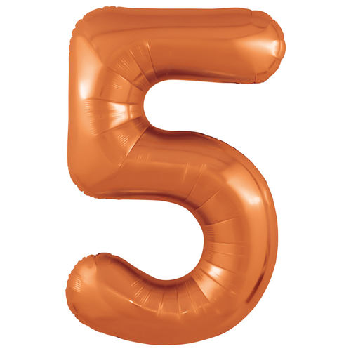 Цифра 5 папайя 40" Agura