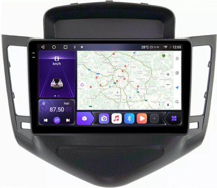 Магнитола для Chevrolet Cruze 2009-2012 - Carmedia OL-9222 QLed+2K, Android 12, TS10,  CarPlay, 4G SIM-слот