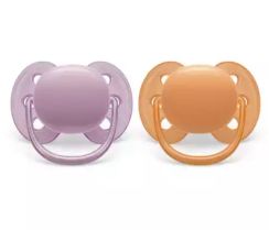Əmzik\ ultrasoft soother, 6-18m, neutral girl, 2-pack