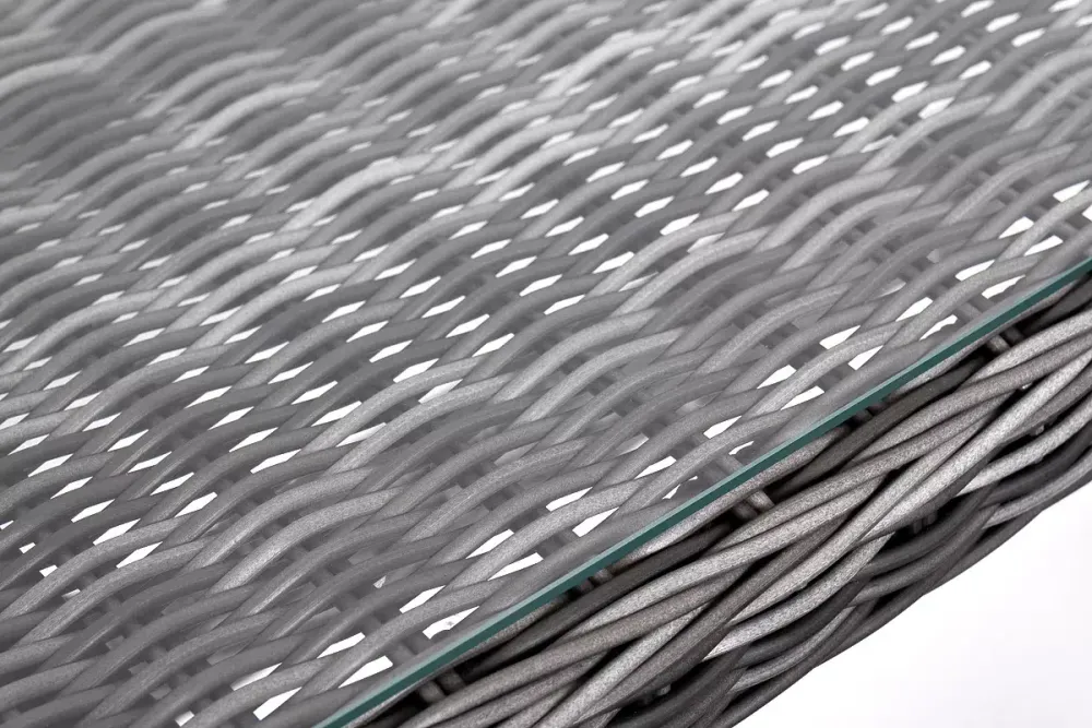 "Катания" обеденная группа плетеная на 6 персон, цвет графит