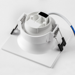 012136 Рамка (светильник) PVC д/LED-модулей 941хх и LED-ламп D50мм LEVIGO QUAD БЕЛЫЙ