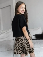 Летний костюм зебра для девочки