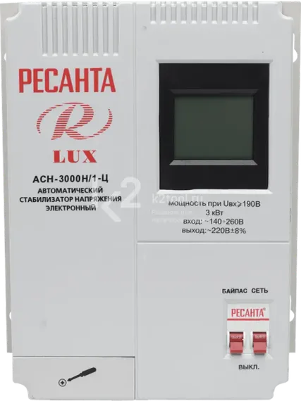 Стабилизатор напряжения Ресанта АСН-3000Н/1-Ц LUX
