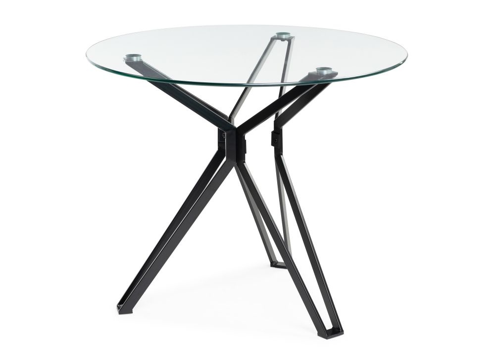 Стеклянный стол Roko 90х75 black