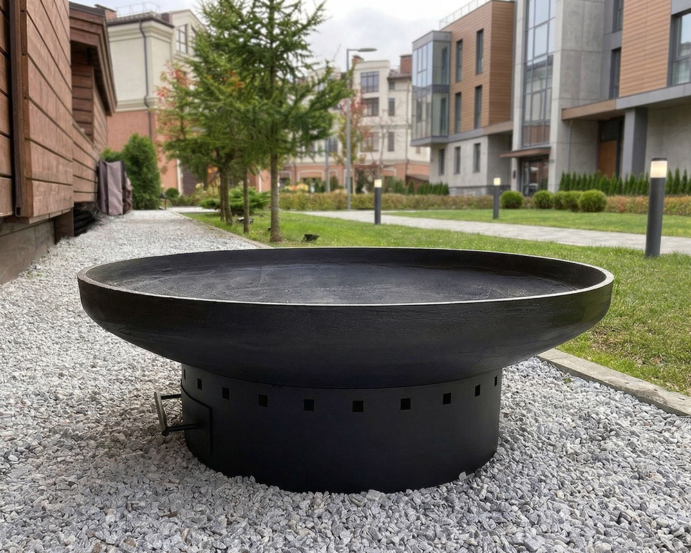 Чугунная костровая чаша CONCRETIKA D80Z с зольником