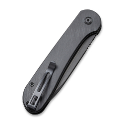 Складной нож CIVIVI Button Lock Elementum сталь14C28N, рукоять с каменной отделкой G10 черная