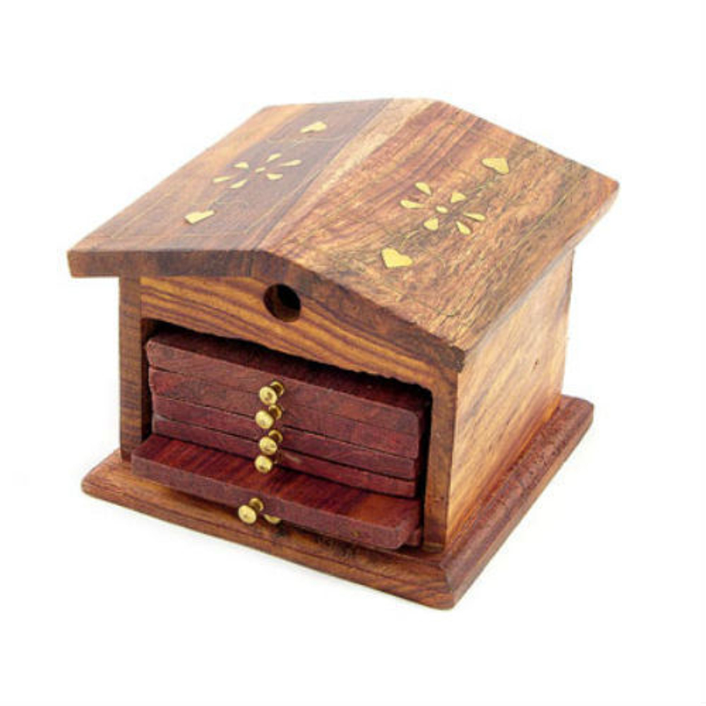 Набор подставок (бирдекель), дерево