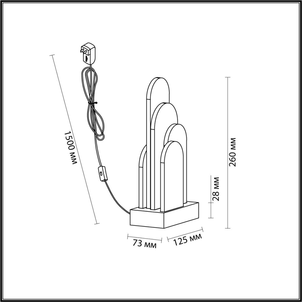 Настольная лампа Odeon Light 5437/12TL FOROS