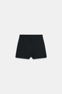 ZARA ШОРТЫ ПОД СМОКИНГ, ЧЕРНЫЙ