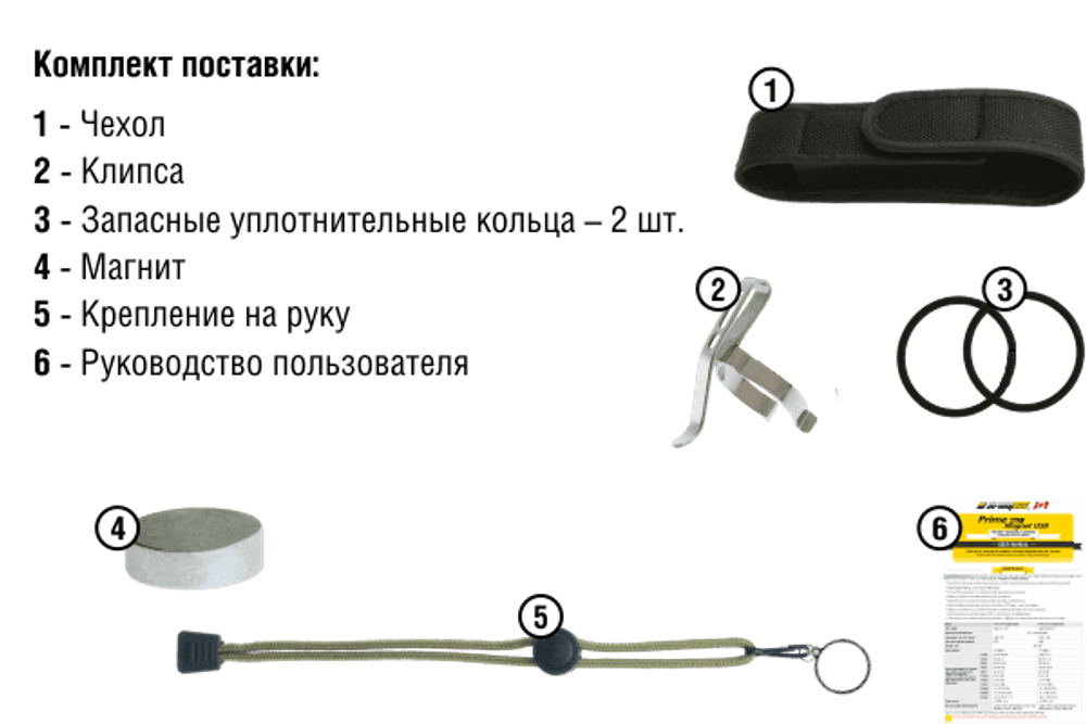 Фонарь Armytek Prime A1 Pro v3 / XP-L Теплый / 465 лм / TIR 20°:80° / 1xAA или 1x14500