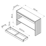 Консоль Розенбург из массива дуба