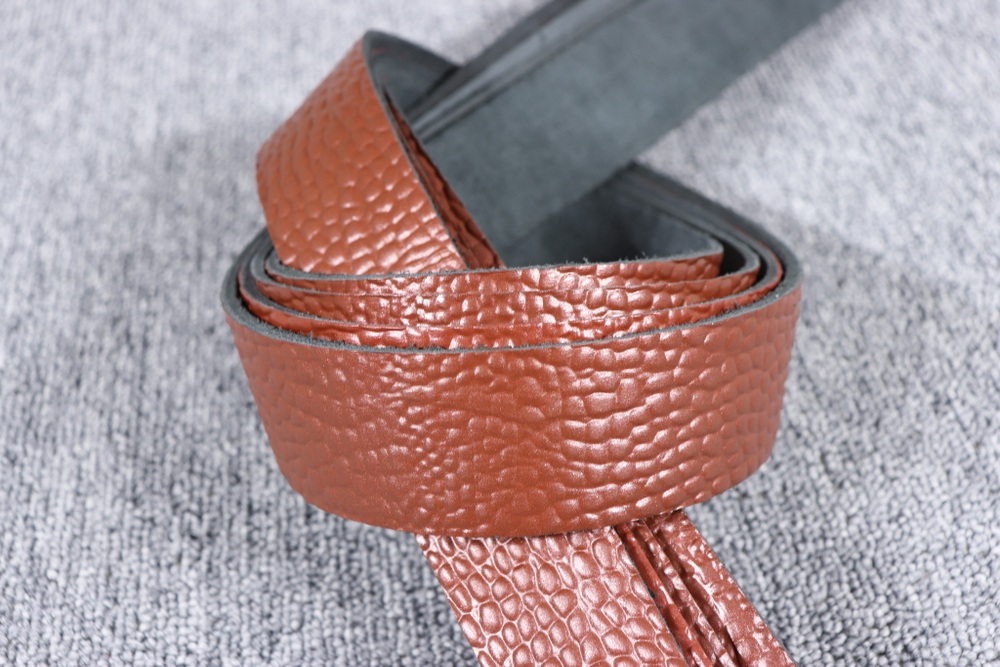 Ременная заготовка Медная с лицевой отделкой + плита Шаргень 3,3-3,8