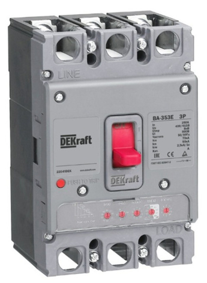 Автоматический выключатель в литом корпусе DEKraft 22657DEK
