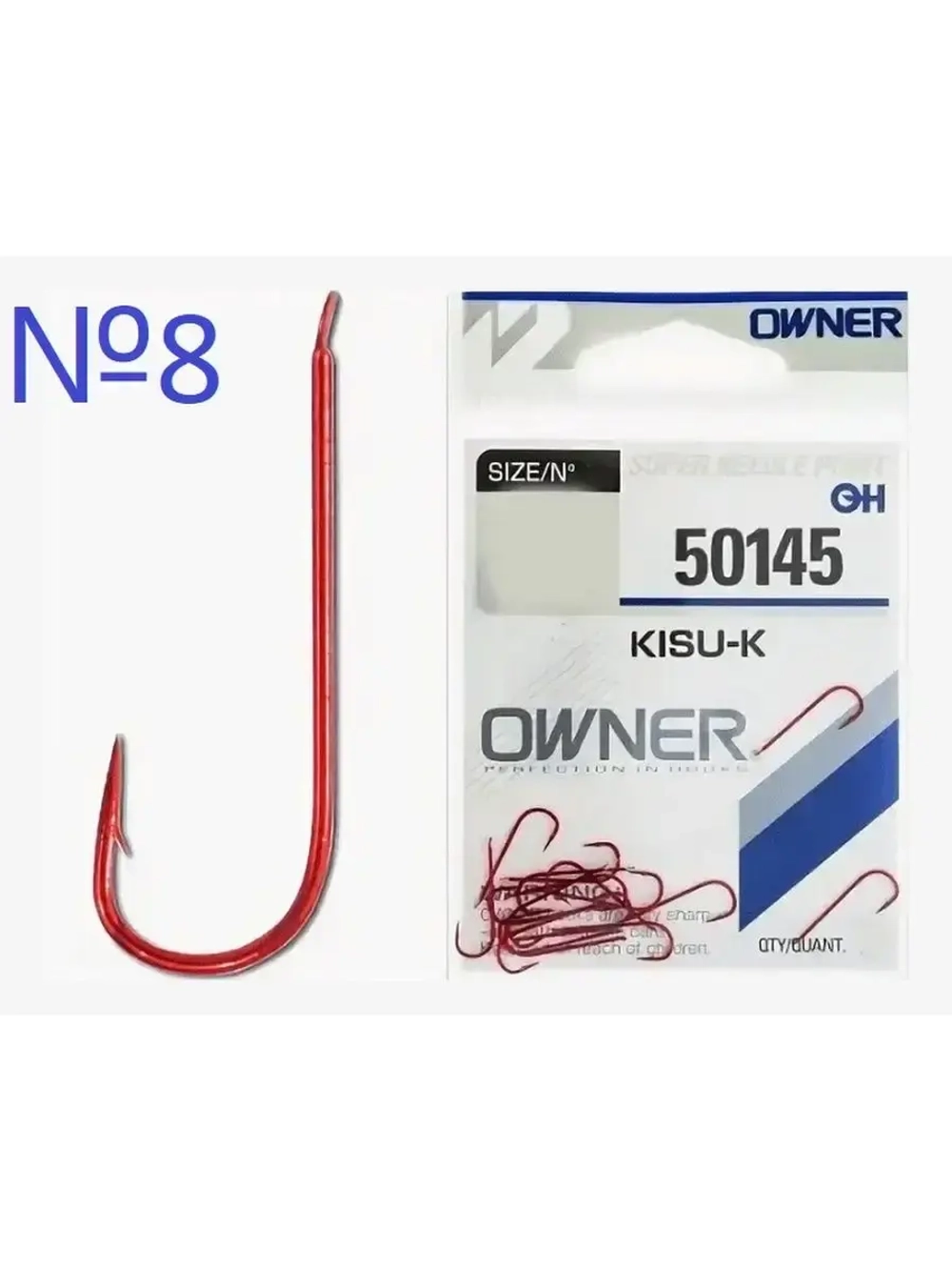 Крючок Kisu-K red