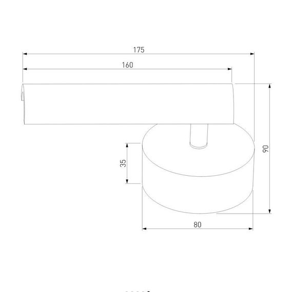 Светодиодный спот Eurosvet Tint 20126/1 LED черный жемчуг
