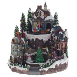 GAEM Фигурка декоративная "Рождество" (4 мелодии, подсвет, движ, 3xAA н/п, +USB), L29 W27 H30 см