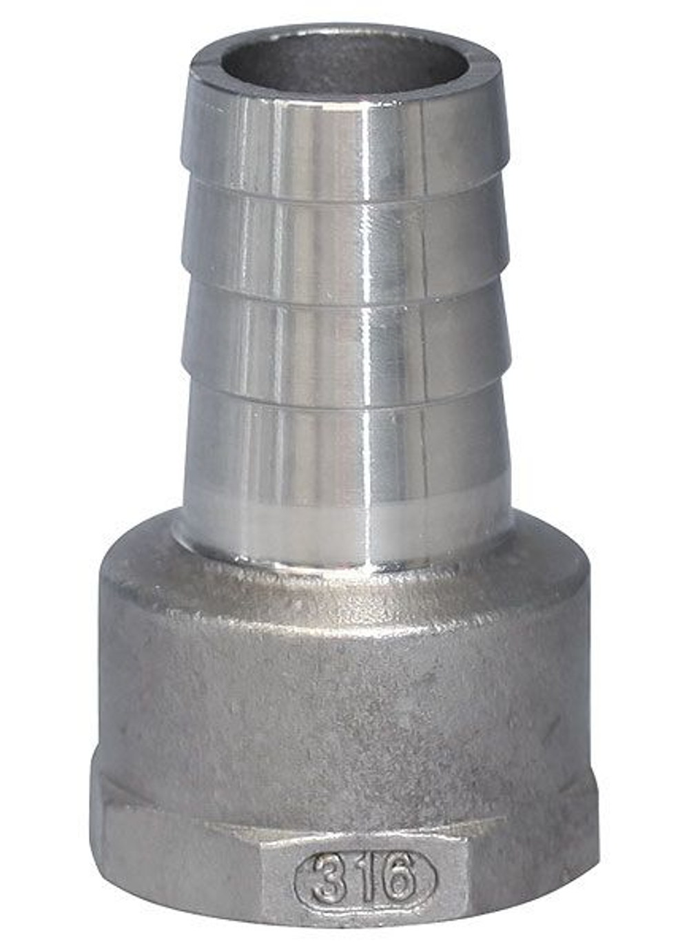 Патрубок под шланг с внутренним диаметром 30 мм, внутренняя резьба 1 дюйм (10254819).