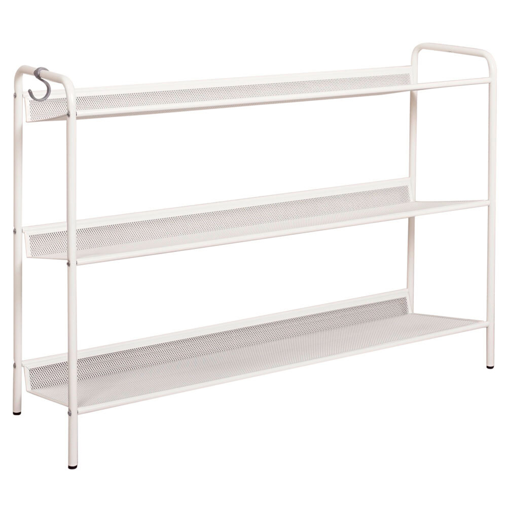 ПОДСТАВКА ДЛЯ ОБУВИ ЗМИ ЖЕНЕВА 33 3-ПОЛКИ БЕЛЫЙ ПДО Ж33Б