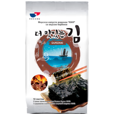 Морская капуста жареная Ким со вкусом Барбекю 5 гр