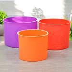 Набор форм силиконовых для кулича 3шт (14*14*10см, 12*12*10см, 9,5*9,5*8,5см) Mix color