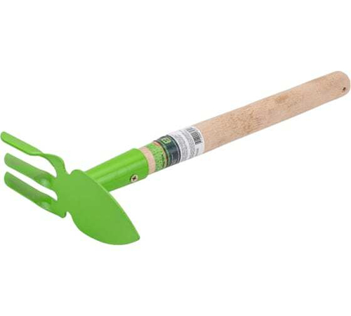 Мотыжка комбинированная 60х380мм с деревянной ручкой Сибртех