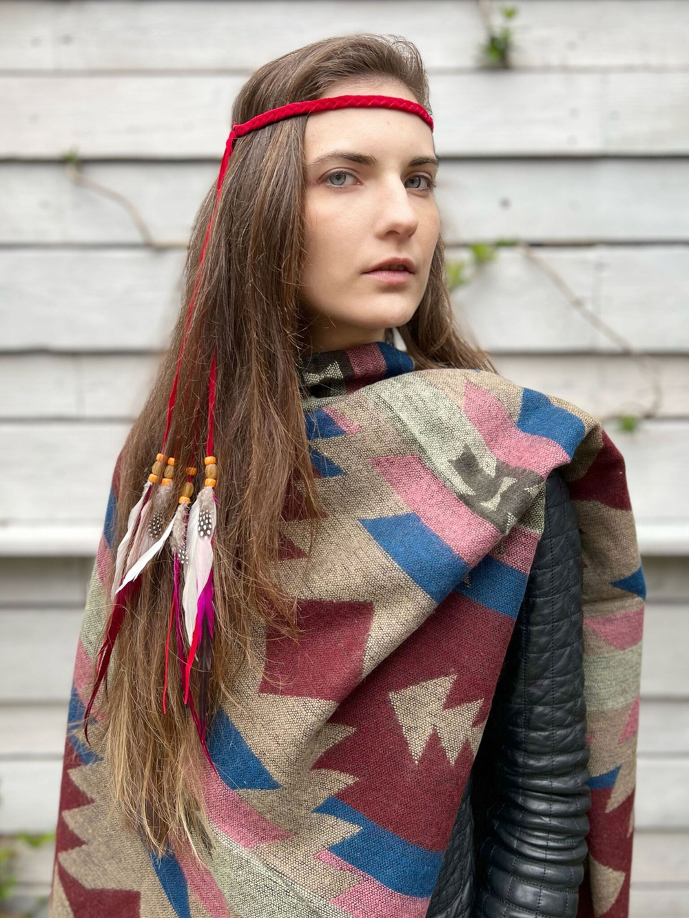 Повязка на голову с перьями