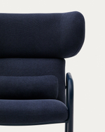 Кресло Inari синее из стали и полиэстра