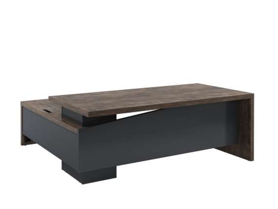 Стол правый 2000х2000х750 с опорной тумбой и блоком розеток T-20R.1000-02