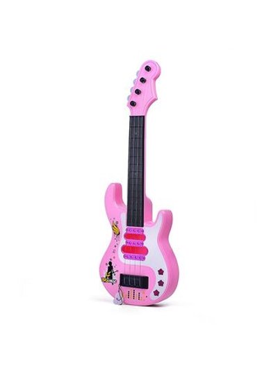 Гитара детская Гитарист цвет розовый(365-3D)
