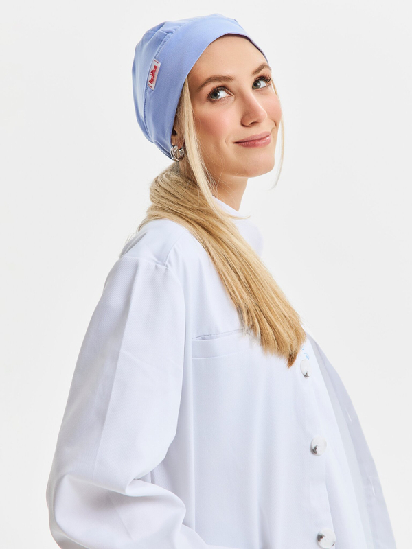 Шапочка медицинская унисекс, скайблю