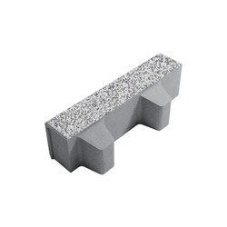 Тротуарная плитка ГАЗОННАЯ РЕШЕТКА - Стоунмикс Белый с черным