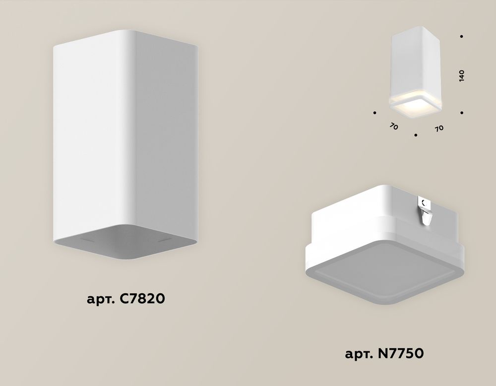 Ambrella Комплект накладного светильника с акрилом MR16 Накладные XS7820020