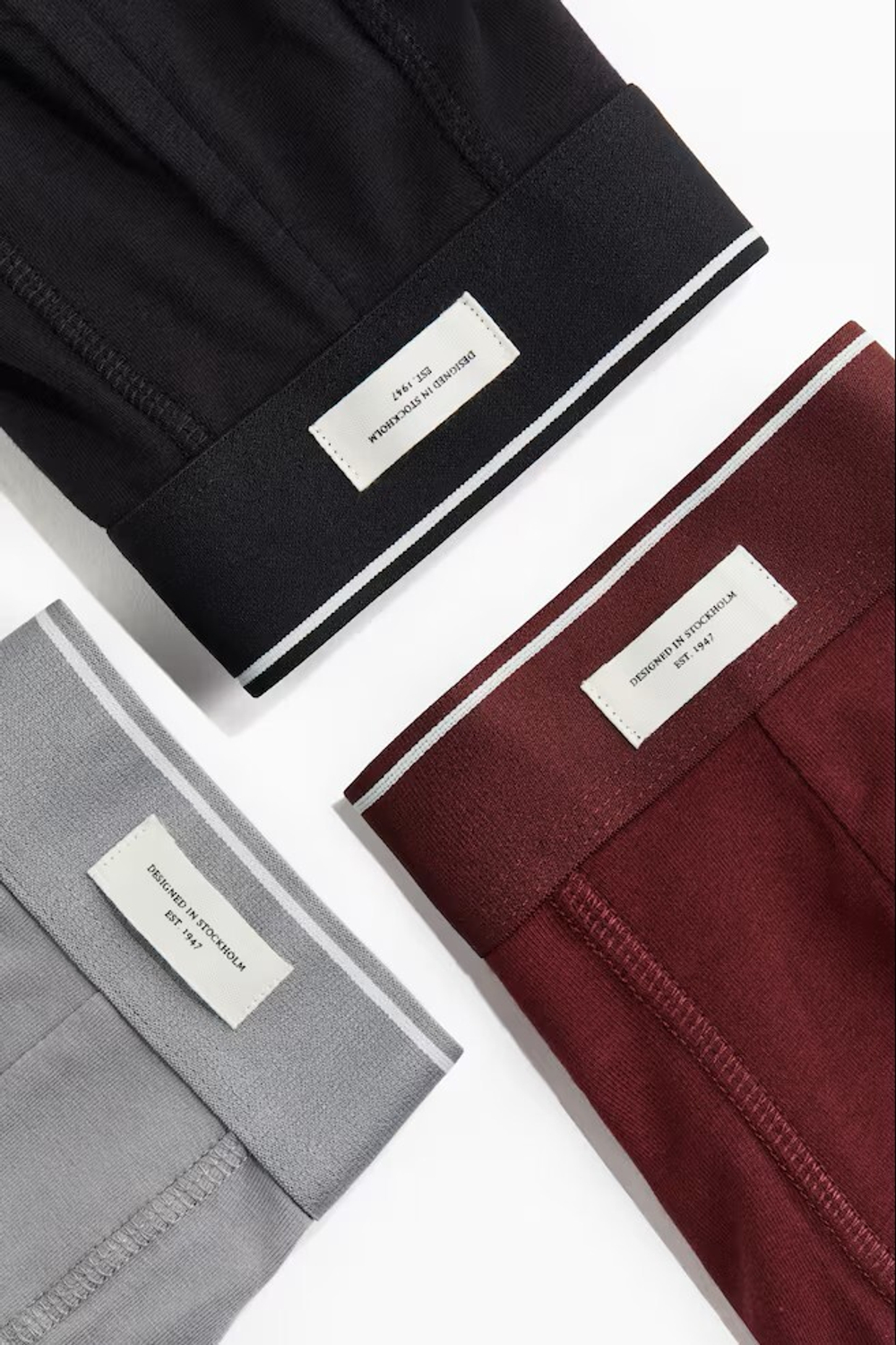 H&M Набор трусов-боксеров ( 3 шт.), бордовый