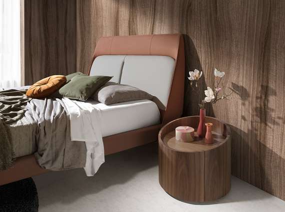 Прикроватная тумбочка с ящиком Angel Cerda 7130 из ореха