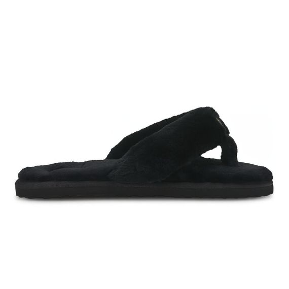Puma Fluff Flip Slide Jr 'Black Team Gold'