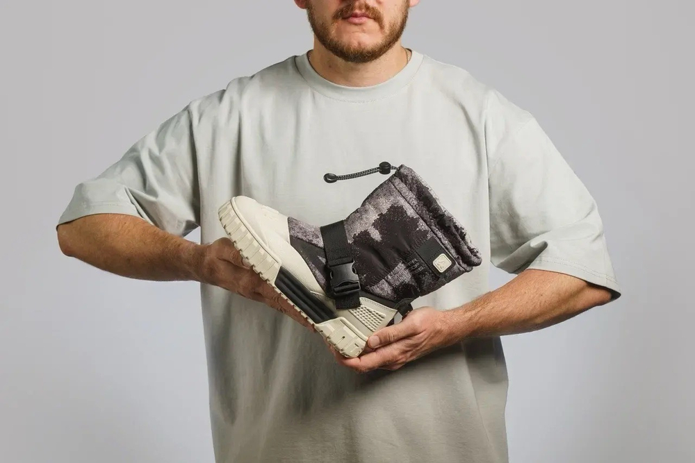 Сапоги высокие TRAFFA SIGNAL, Черно-бежевый