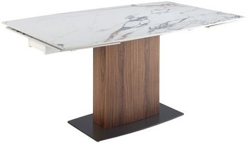 Раздвижной обеденный стол 1133/DT966 из керамики в мраморной отделке Испания 