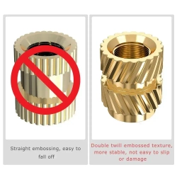 120 шт. M3X5.7-OD4.6 резьба с накаткой из латуни с резьбой термостойкая термостойкая вставка гайка для 3D-принтер