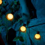 Гирлянда садовая Эбби, 335 см, 3000К, встроенный аккумулятор, солнечная панель, коллекция Лондон REX