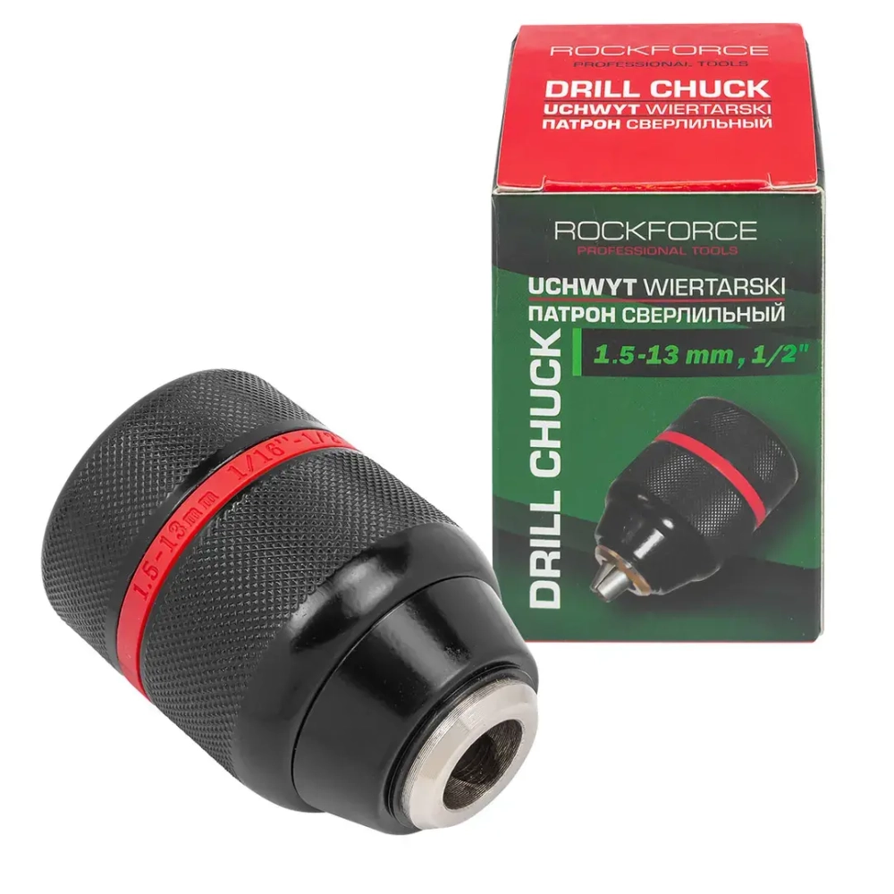 Патрон цанговый для дрели (2-13мм, 1/2'') RockFORCE RF-G00521
