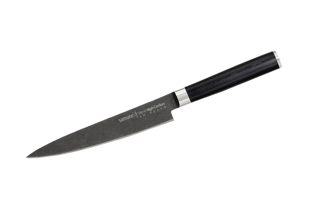 Нож кухонный универсальный 150мм Samura Mo-V Stonewash SM-0023B