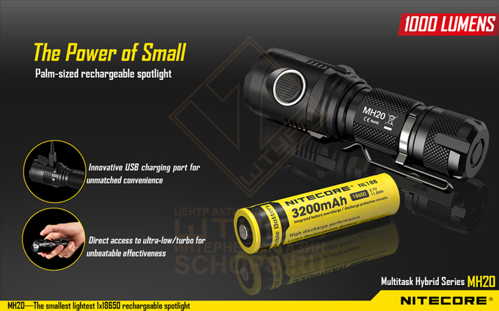 Фонарь Nitecore MH20