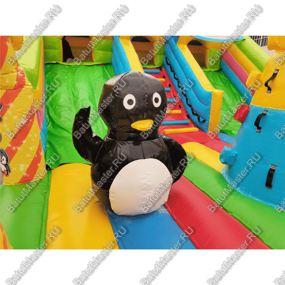 Коммерческий надувной батут "Дружная компания 2", 8*6*4 м