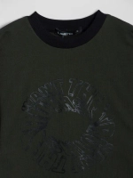 Зеленая футболка для мальчика в школу