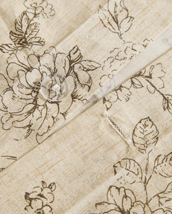 ZARA HOME ПОДОДЕЯЛЬНИК С ЦВЕТОЧНЫМ ПРИНТОМ, БЕЖЕВЫЙ