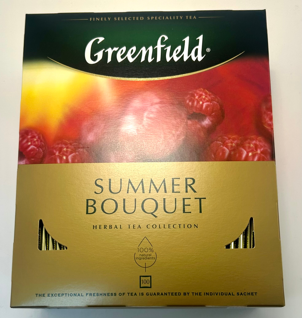 Чайный напиток Greenfield Summer Bouquet, 100 пакетиков