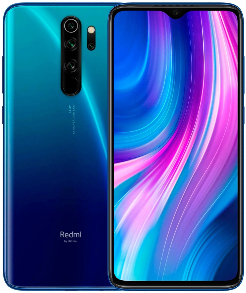 Смартфон Xiaomi Redmi Note 8 Pro 8/256ГБ CN, 2 SIM, синий