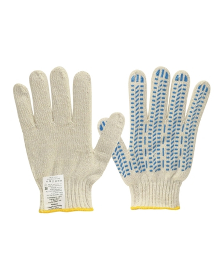 Перчатки х/б с ПВХ "ПРОТЕКТОР-ПРЕМИУМ" 7,5 кл.,р.22,вес 70гр.,ручной оверлок,кратно 10пар(х250)