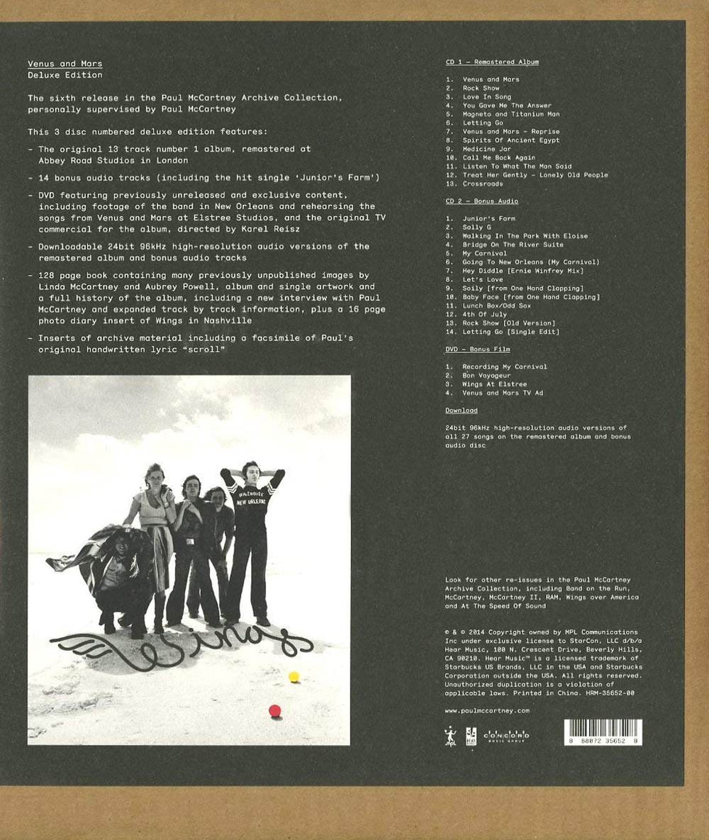 Wings / Venus And Mars (2CD+DVD)